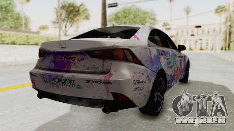 Lexus IS350 FSport Megami no Aqua pour GTA San Andreas