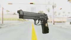 Tariq Iraqi Pistol Back v1 Silver für GTA San Andreas