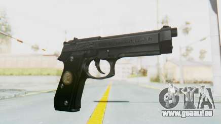 Tariq Iraqi Pistol Back v1 Black pour GTA San Andreas