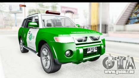 Mitsubishi Montero Carabineros Abschnitt SIAT für GTA San Andreas