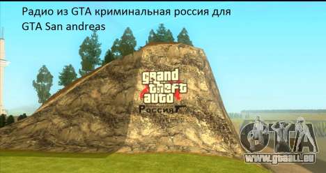 La Radio de GTA Pénale de la Russie pour GTA San Andreas