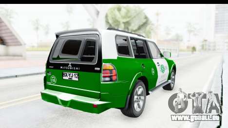 Mitsubishi Montero Carabineros Abschnitt SIAT für GTA San Andreas