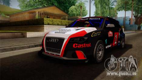 Audi RS3 Sportback Rally WRC für GTA San Andreas