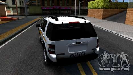 Ford Explorer Slicktop Metro Police 2010 pour GTA San Andreas