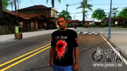 Black I am Fine T-Shirt pour GTA San Andreas