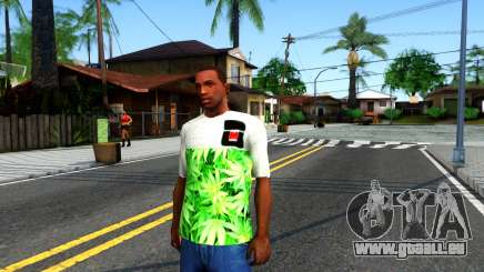 Design Weedleaves T-Shirt pour GTA San Andreas