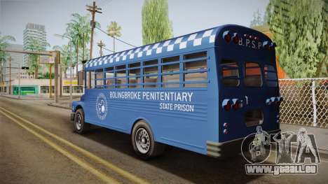 GTA 5 Vapid Police Prison Bus IVF für GTA San Andreas