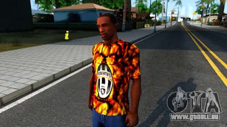Juventus Flame T-Shirt für GTA San Andreas