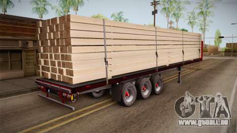 Flatbed Trailer Red pour GTA San Andreas