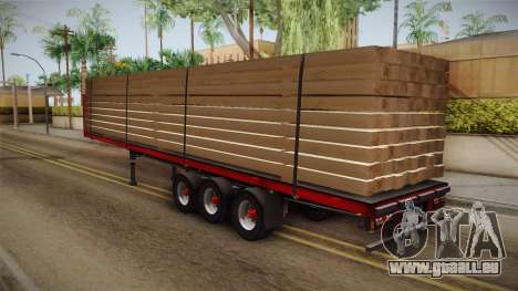 Flatbed Trailer Red pour GTA San Andreas