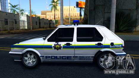 Volkswagen Golf White South African Police für GTA San Andreas