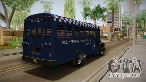 GTA 5 Vapid Police Prison Bus IVF für GTA San Andreas
