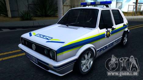 Volkswagen Golf White South African Police pour GTA San Andreas