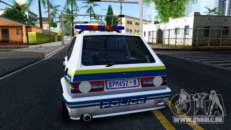 Volkswagen Golf White South African Police pour GTA San Andreas