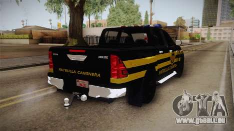 Toyota Hilux 2016 Patrulla Caminera Del Paraguay für GTA San Andreas