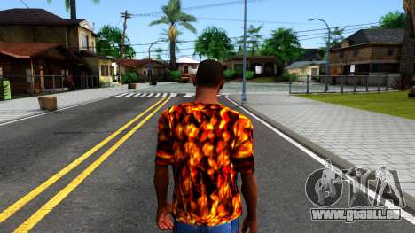 Juventus Flame T-Shirt pour GTA San Andreas