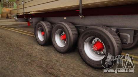 Flatbed Trailer Red pour GTA San Andreas