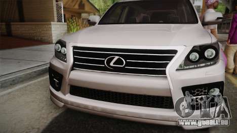 Lexus LX570 F-Sport Design pour GTA San Andreas