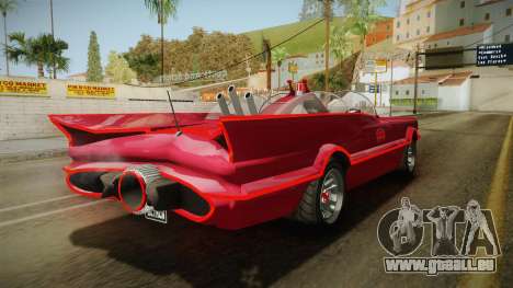 GTA 5 Vapid Peyote Batmobile 66 für GTA San Andreas