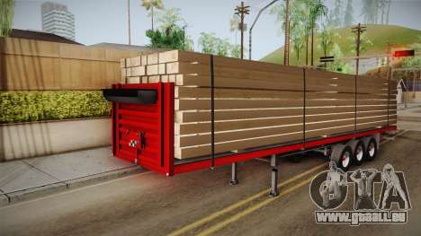 Flatbed Trailer Red pour GTA San Andreas