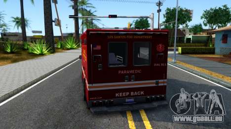 GTA V Vapid Sadler Ambulance pour GTA San Andreas