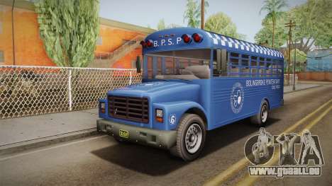 GTA 5 Vapid Police Prison Bus IVF pour GTA San Andreas