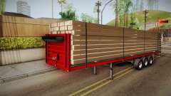 Flatbed Trailer Red pour GTA San Andreas