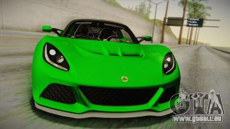 Lotus Exige Sport 350 Roadster Type 117 2014 pour GTA San Andreas