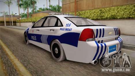 Chevrolet Caprice Turkish Police für GTA San Andreas