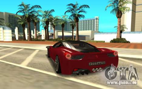 Ferrari 458 Italia pour GTA San Andreas