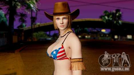 Dead Or Alive 5 - Tina Cowgirl with Pants für GTA San Andreas