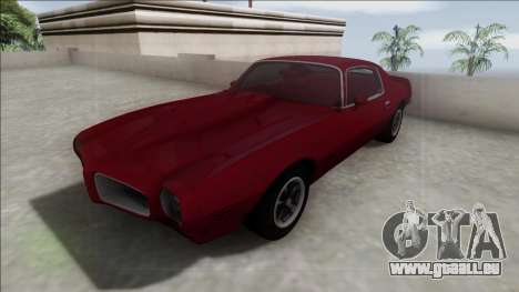 1970 Pontiac Firebird pour GTA San Andreas