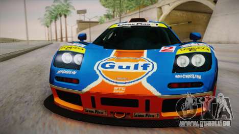 1996 Gulf McLaren F1 GTR (BPR Series) für GTA San Andreas