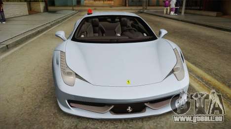 Ferrari 458 Italia FBI pour GTA San Andreas