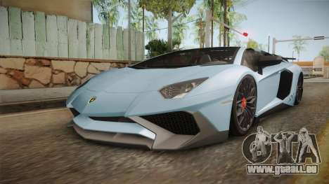 Lamborghini Aventador SV Roadster 2017 pour GTA San Andreas