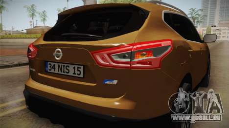 Nissan Qashqai 2016 IVF pour GTA San Andreas