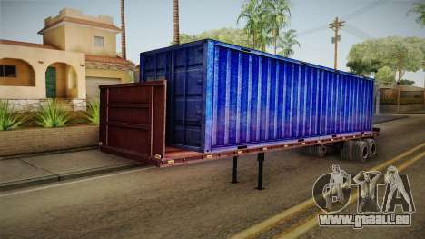 Blue Trailer Container HD pour GTA San Andreas
