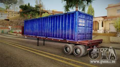 Blue Trailer Container HD pour GTA San Andreas