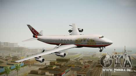 Boeing 747 TWA Final Livery für GTA San Andreas