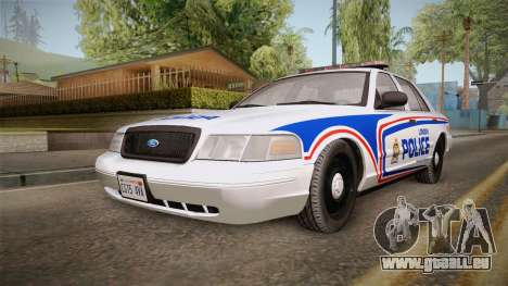 Ford Crown Victoria 2010 London, Ontario PD pour GTA San Andreas