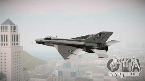 F-7 PG Pakistan Airforce pour GTA San Andreas