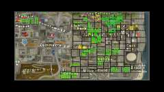 Carte avec les numéros de maisons ARP pour GTA San Andreas