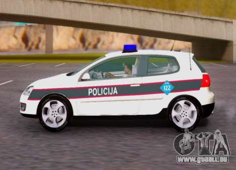 Volkswagen Golf V BIH Police Car für GTA San Andreas