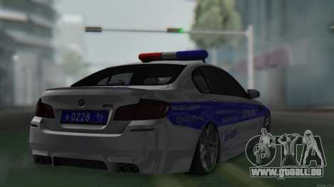 BMW M5 F10 Police pour GTA San Andreas