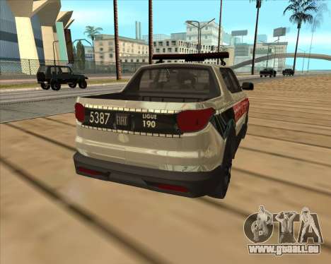 Fiat Toro Police Military pour GTA San Andreas
