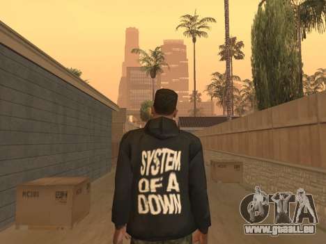 System of a Down Black Hoody v1 pour GTA San Andreas