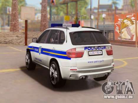 BMW X5 Croatian Police Car für GTA San Andreas