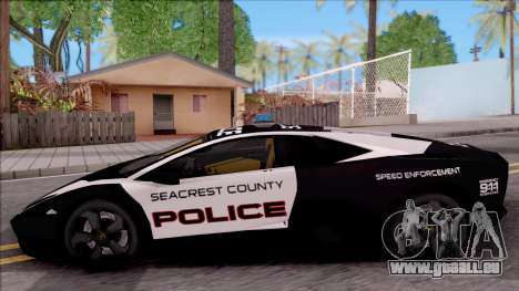 Lamborghini Reventon High Speed Police pour GTA San Andreas