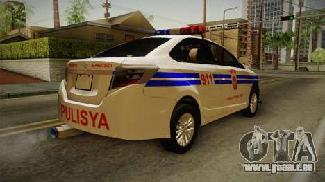Toyota Vios 2014 Philippine National Police pour GTA San Andreas