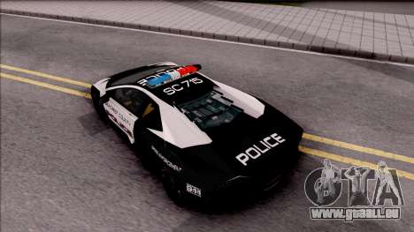 Lamborghini Reventon High Speed Police pour GTA San Andreas